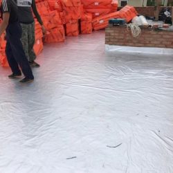 Мембранная балластная плоская кровля готова