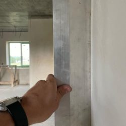Завершили механизированную штукатурку стен в Терновом
