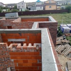 Армопояс под кровлю одноэтажного дома 139,3 м2 в Губарево