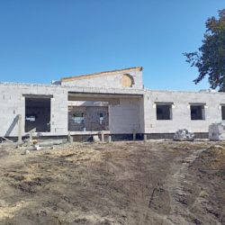 Закончили перекрытие одноэтажного дома с плоской кровлей в Ямном