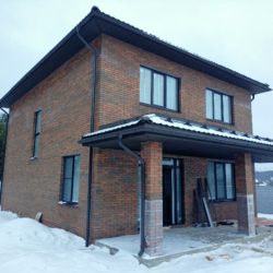 Теплый контур двухэтажного дома с монолитным перекрытием в Ступино